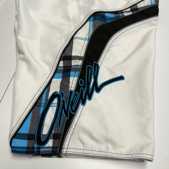 Vintage Oneill Board Shorts Swimming Trucks Mens 38 White Y2K Embroidered - Picture 6 of 12